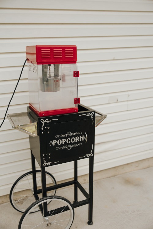 Popcorn Cart Black and Gold